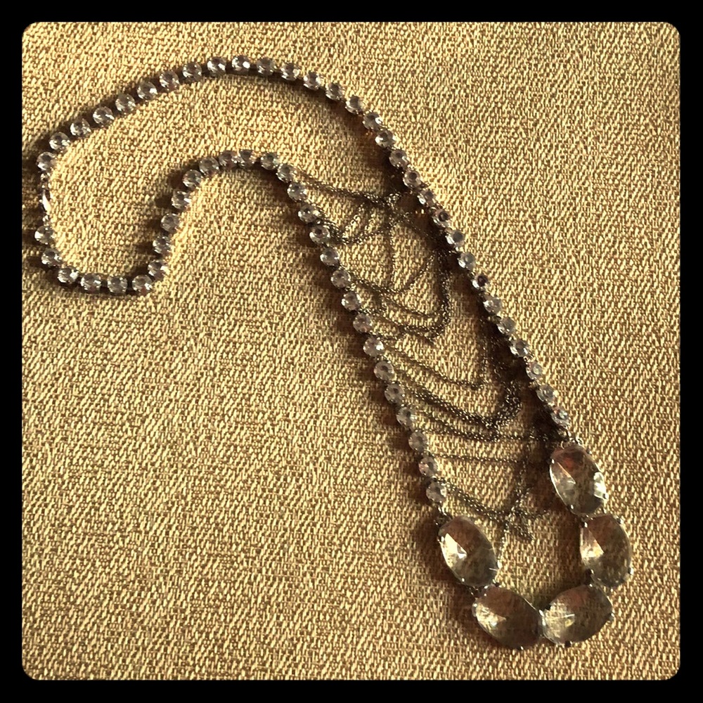 Gorgeous long rhinestone necklace